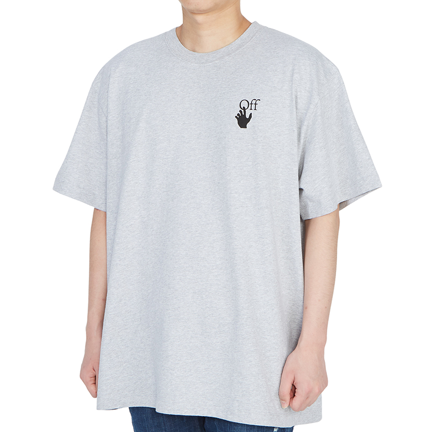오프화이트(OFF WHITE) 마커 오버 남자 반팔티셔츠 OMAA038R 21JER002 0825