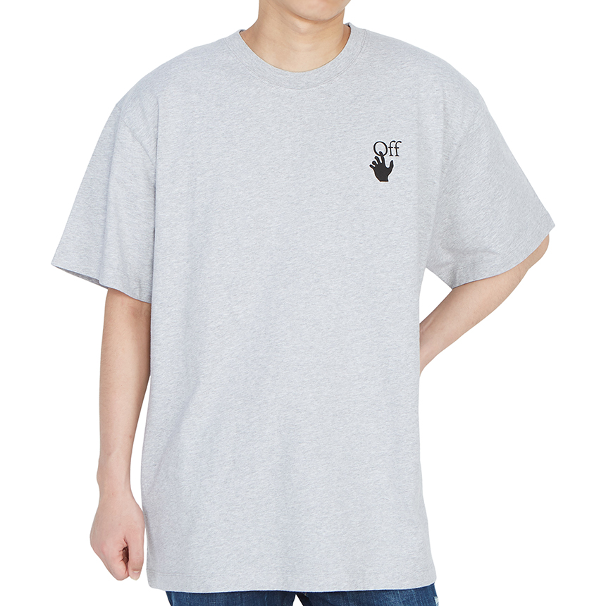 오프화이트(OFF WHITE) 마커 오버 남자 반팔티셔츠 OMAA038R 21JER002 0825