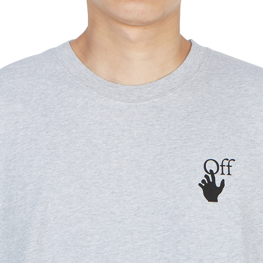 오프화이트(OFF WHITE) 마커 오버 남자 반팔티셔츠 OMAA038R 21JER002 0825