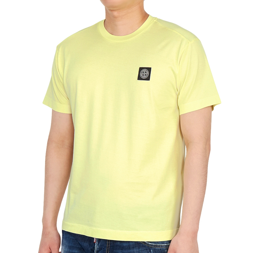 스톤아일랜드(STONE ISLAND) 로고 패치 남자 반팔티셔츠 741524113 V0031