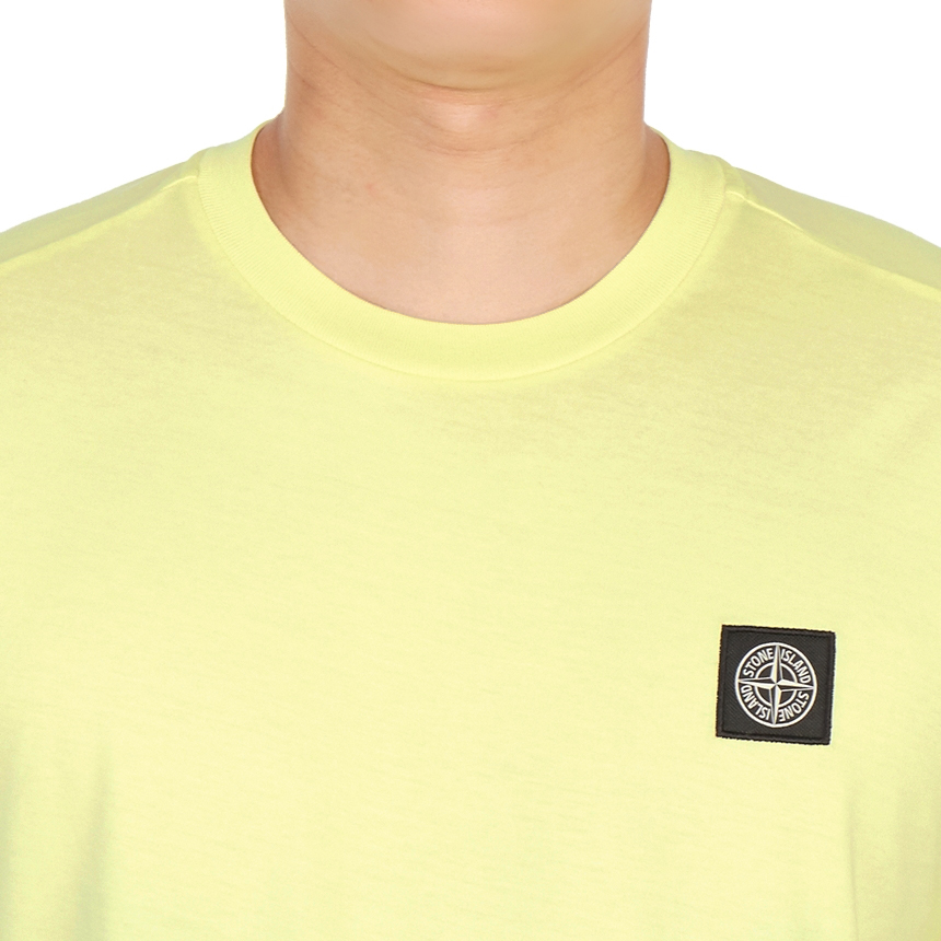 스톤아일랜드(STONE ISLAND) 로고 패치 남자 반팔티셔츠 741524113 V0031