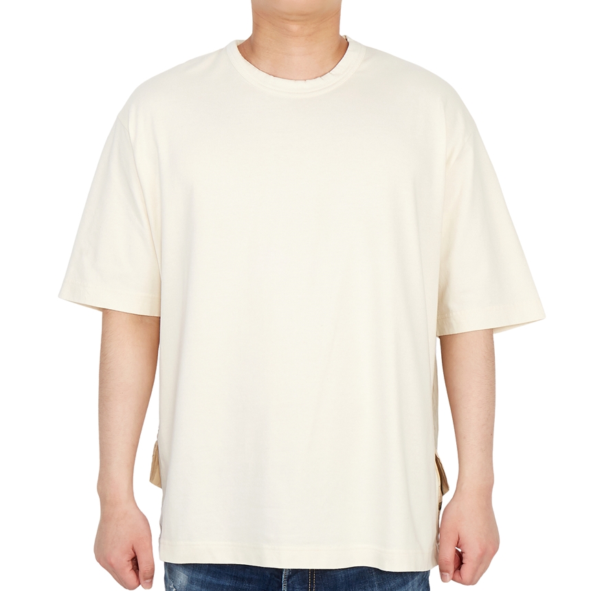 요지야마모토(YOHJI YAMAMOTO) Y-3 백로고 남자 반팔티셔츠 릴렉스핏 GV6082 UNDYED