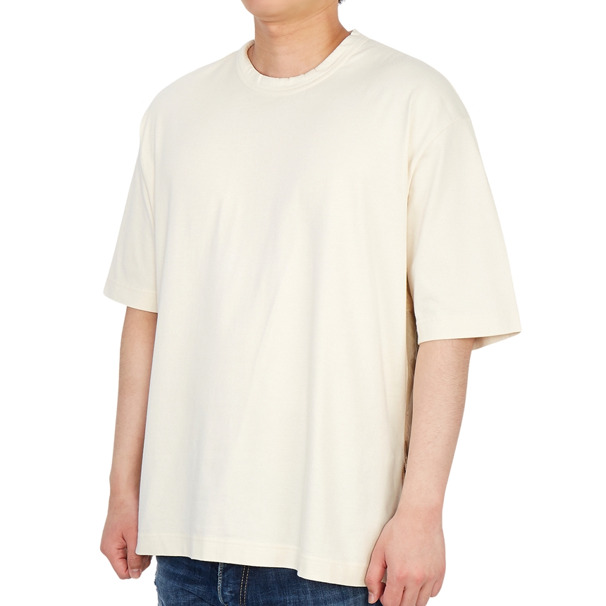 요지야마모토(YOHJI YAMAMOTO) Y-3 백로고 남자 반팔티셔츠 릴렉스핏 GV6082 UNDYED