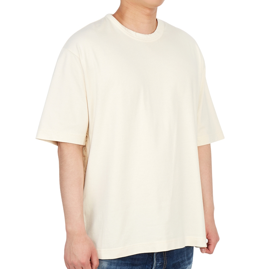 요지야마모토(YOHJI YAMAMOTO) Y-3 백로고 남자 반팔티셔츠 릴렉스핏 GV6082 UNDYED