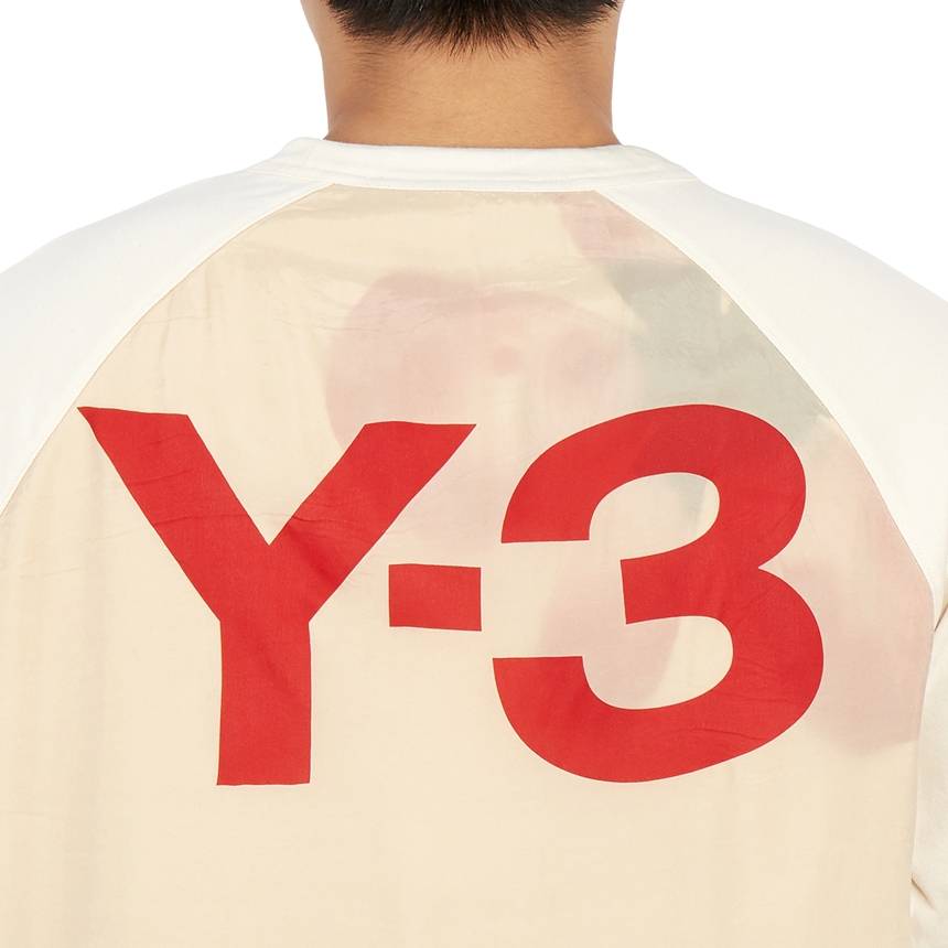 요지야마모토(YOHJI YAMAMOTO) Y-3 백로고 남자 반팔티셔츠 릴렉스핏 GV6082 UNDYED