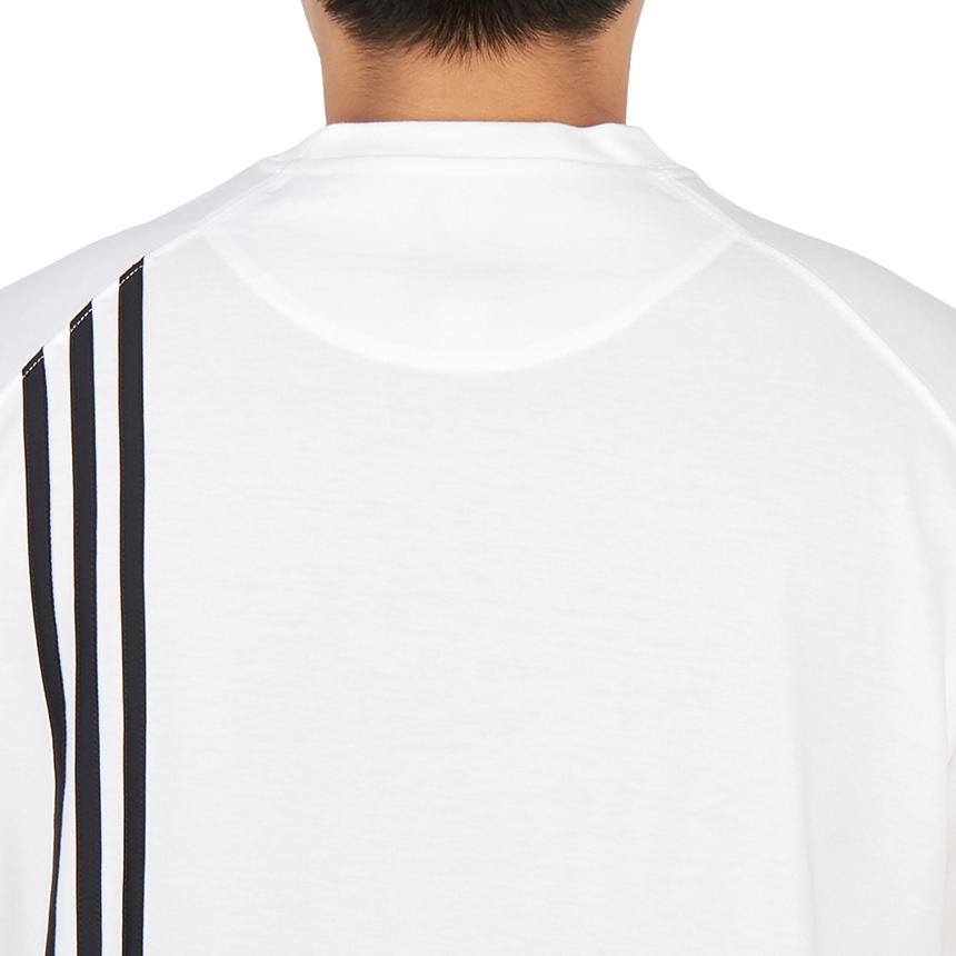 요지야마모토(YOHJI YAMAMOTO) Y-3 스트라이프 남자 반팔티셔츠 H16335 CWHITE