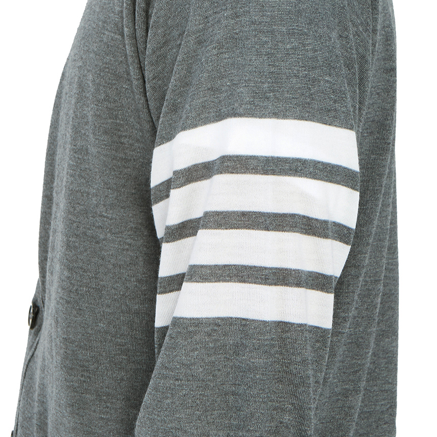 톰브라운(THOM BROWNE) 삼선 울남자 가디건 MKC002A 00014 038