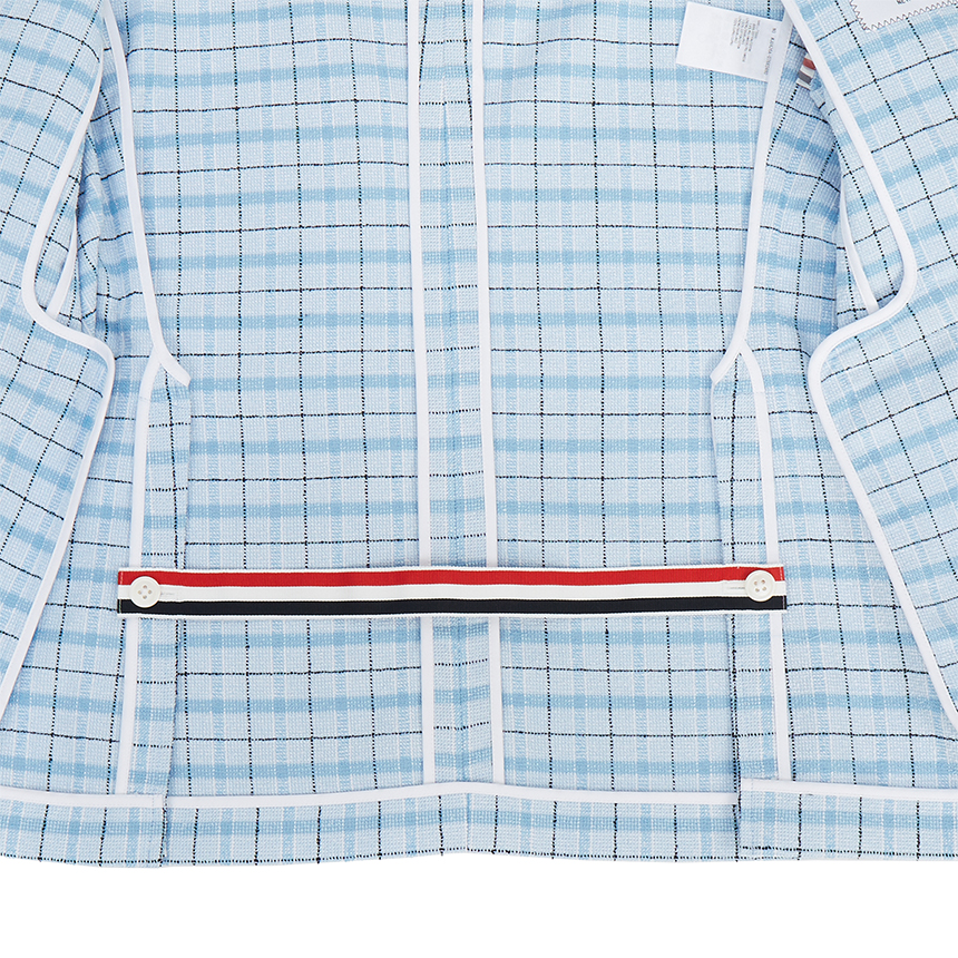 톰브라운(THOM BROWNE) 체크 언컨스트럭티드 클래식 남자 자켓 MJU426A 07683 480