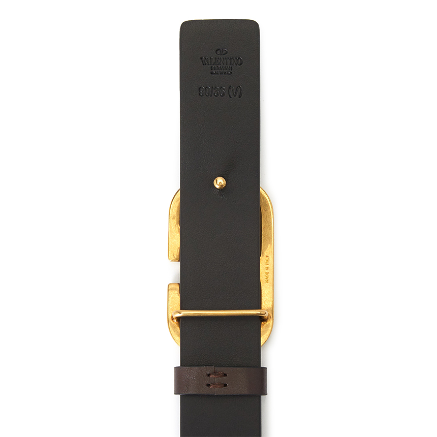 발렌티노(VALENTINO) V 로고 시그니처 남자 캐쥬얼벨트 VY2T0Q90ECU NM8