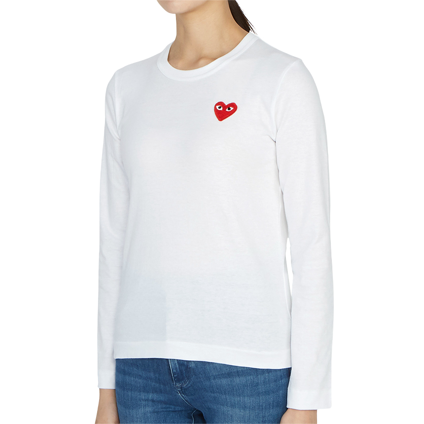 꼼데가르송(COMME DES GARCONS) 레드와펜 여성 긴팔티셔츠 AZ T117 051 2