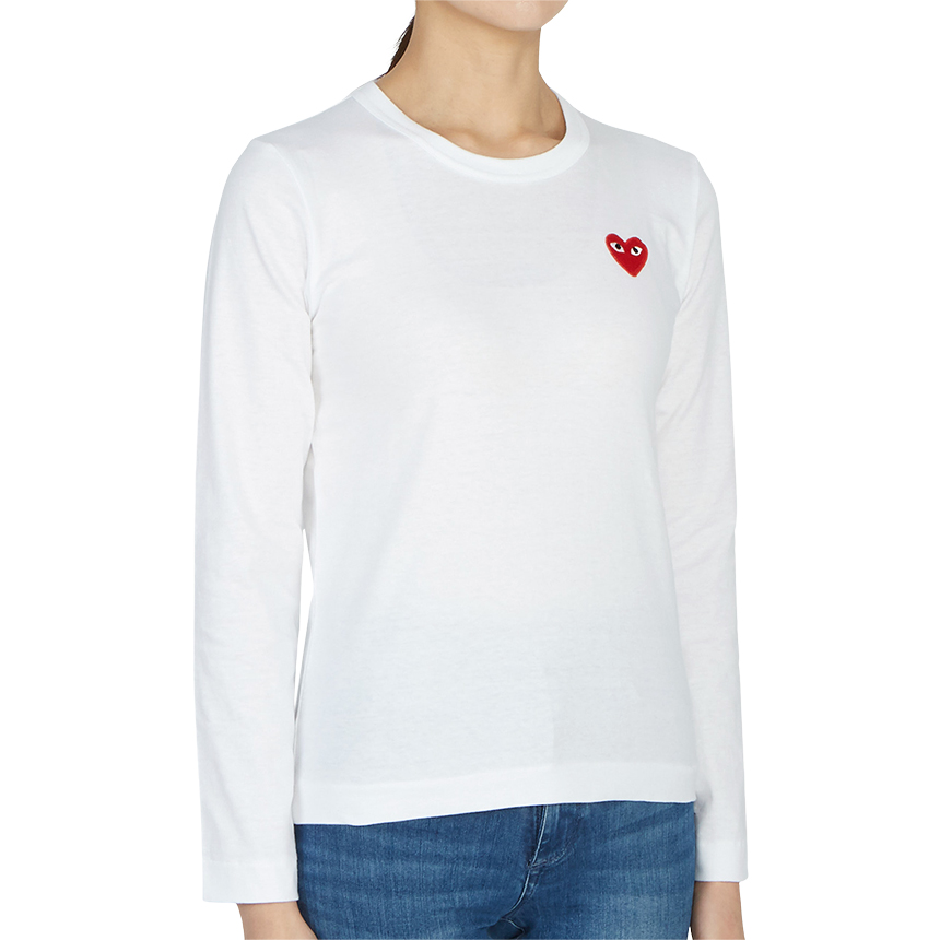 꼼데가르송(COMME DES GARCONS) 레드와펜 여성 긴팔티셔츠 AZ T117 051 2