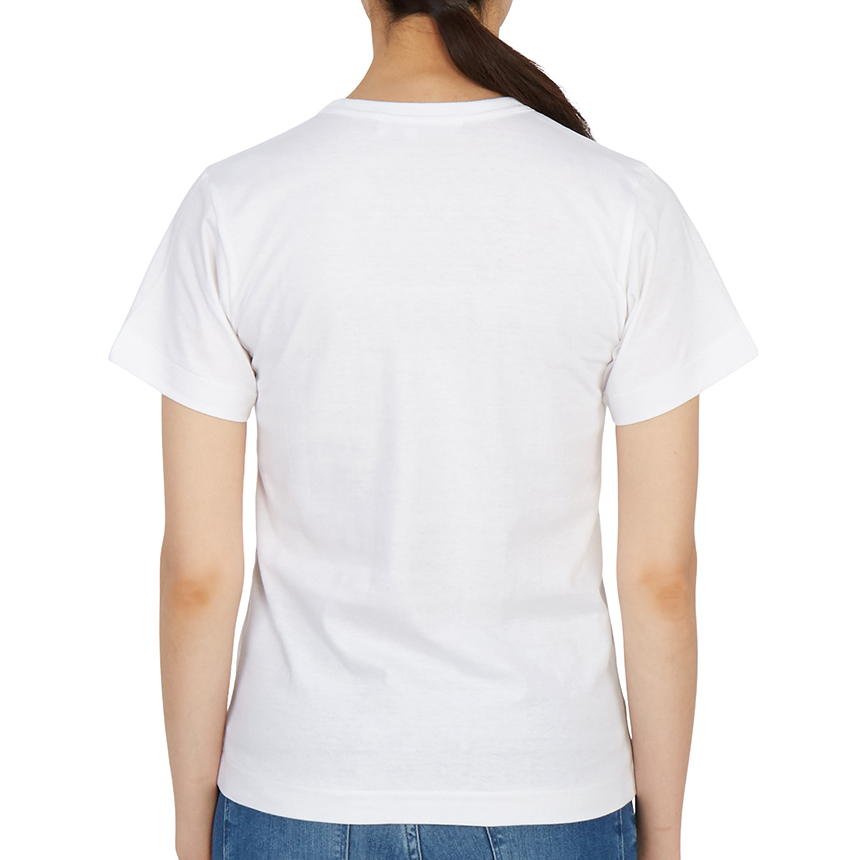 꼼데가르송(COMME DES GARCONS) 더블하트 레드와펜여자 반팔티셔츠 AZ T105 051 2