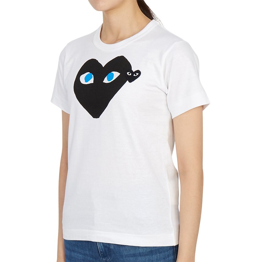 꼼데가르송(COMME DES GARCONS) 스크래치 블랙와펜 여성 반팔티셔츠 AZ T087 051 1 SD_AZ T087 051 1_007
