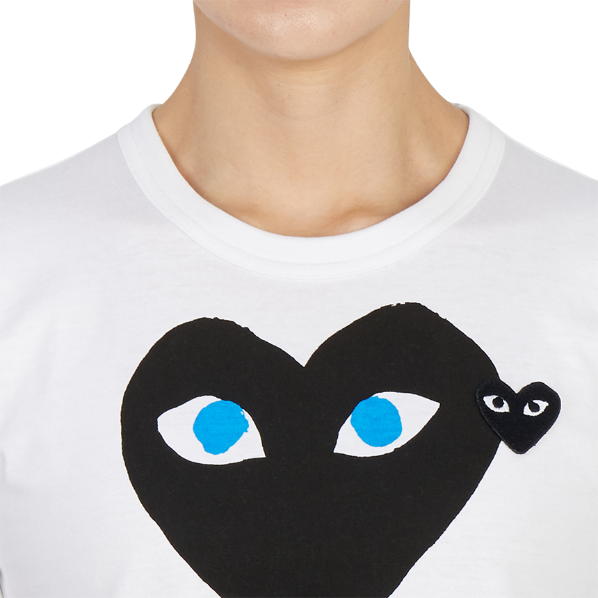 꼼데가르송(COMME DES GARCONS) 스크래치 블랙와펜 여성 반팔티셔츠 AZ T087 051 1 SD_AZ T087 051 1_007
