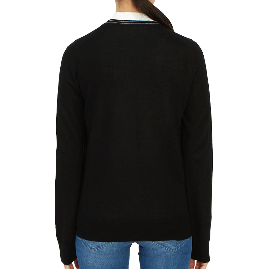 토리버치(TORYBURCH) 컬러블록 마들린여자 울 가디건 57330 010