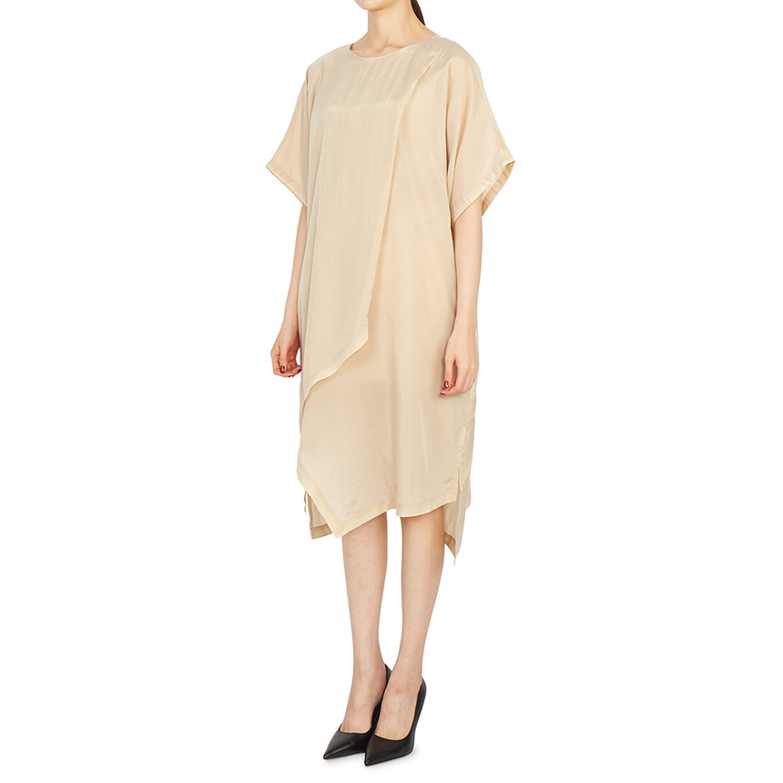 요지야마모토(YOHJI YAMAMOTO) Y-3 로고 여자 원피스 릴렉스핏 GT5294 SAND