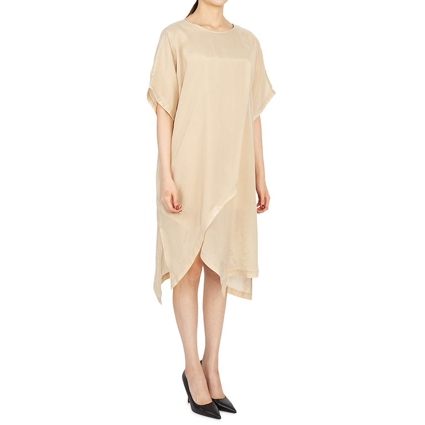 요지야마모토(YOHJI YAMAMOTO) Y-3 로고 여자 원피스 릴렉스핏 GT5294 SAND