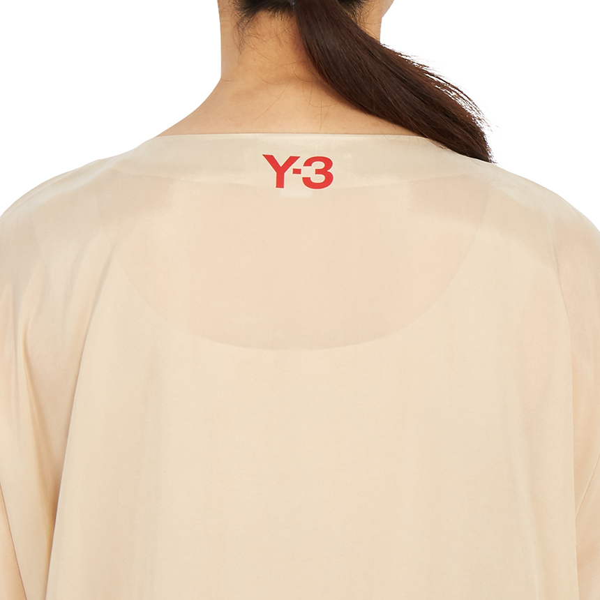 요지야마모토(YOHJI YAMAMOTO) Y-3 로고 여자 원피스 릴렉스핏 GT5294 SAND
