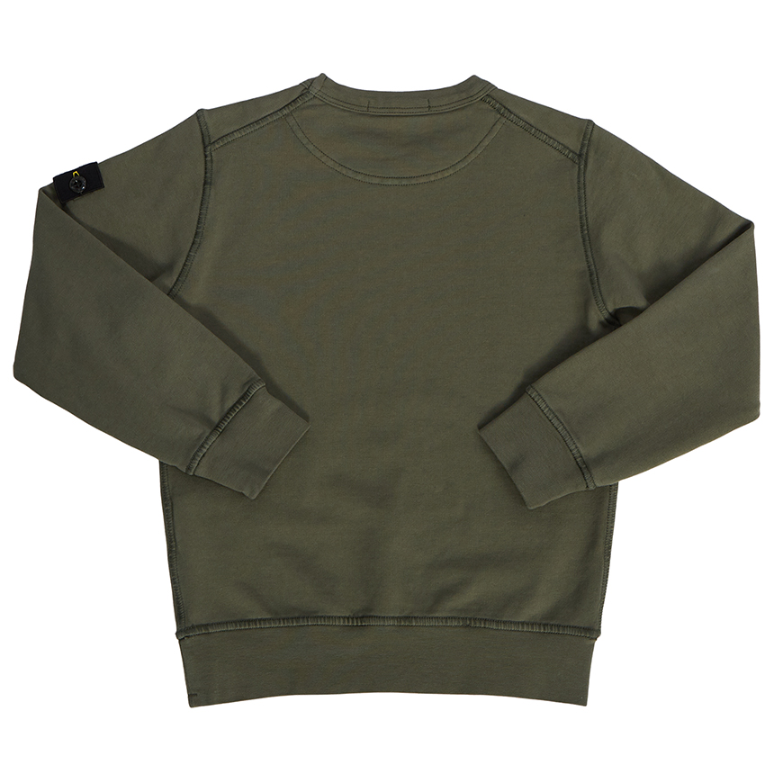 스톤아일랜드키즈(STONE ISLAND KIDS) 와펜 키즈 긴팔 맨투맨 티셔츠 (성인착용가능) 741661340 V0059 14A16A