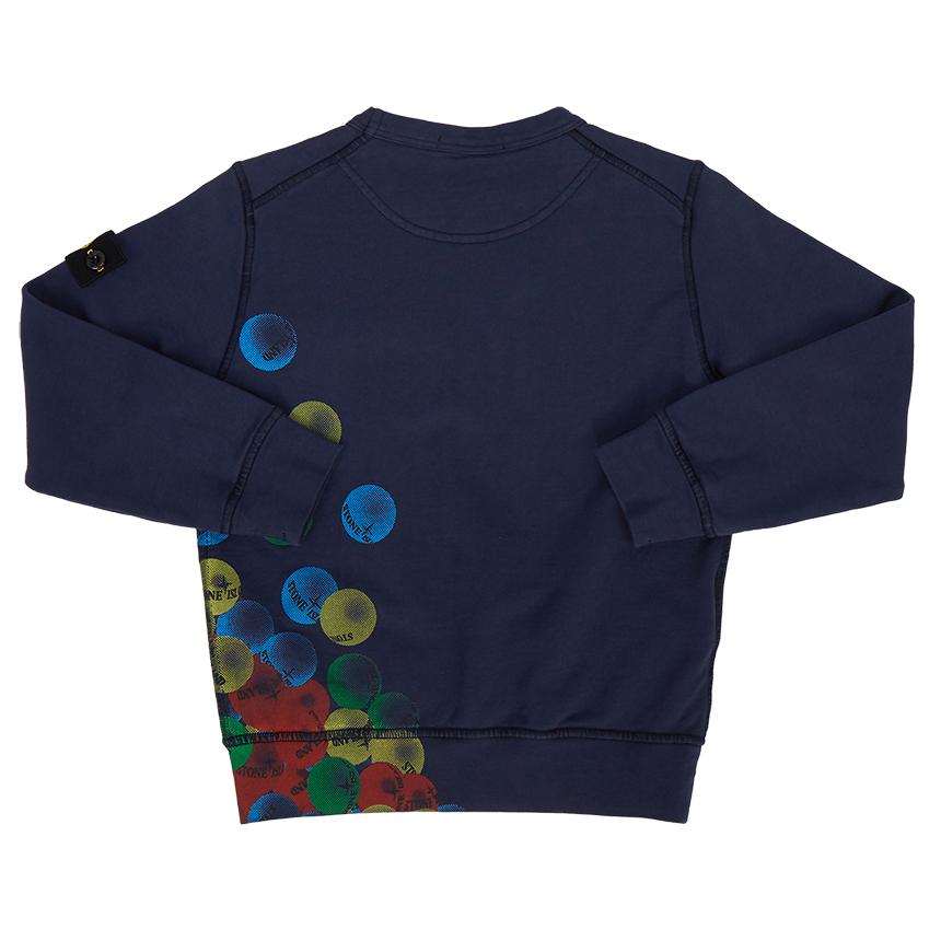 스톤아일랜드키즈(STONE ISLAND KIDS) 버블 검 키즈 긴팔 맨투맨 티셔츠 (성인착용가능) 741662040 V0028 14A16A