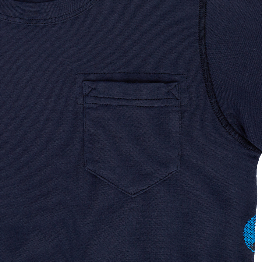 스톤아일랜드키즈(STONE ISLAND KIDS) 버블 검 키즈 긴팔 맨투맨 티셔츠 (성인착용가능) 741662040 V0028 14A16A