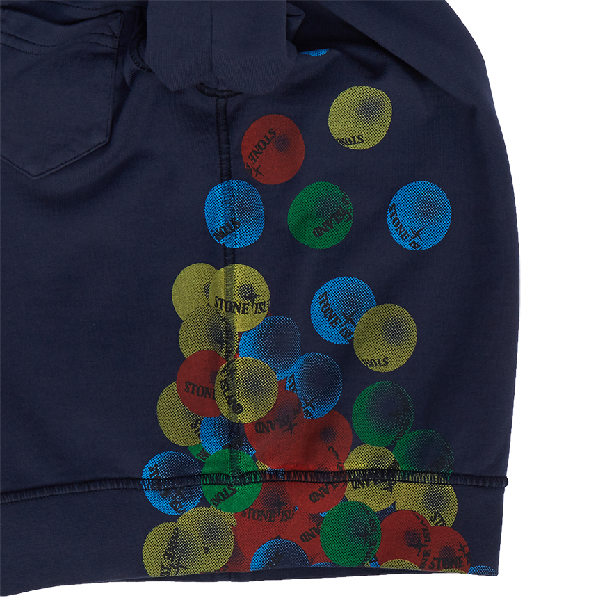 스톤아일랜드키즈(STONE ISLAND KIDS) 버블 검 키즈 긴팔 맨투맨 티셔츠 (성인착용가능) 741662040 V0028 14A16A