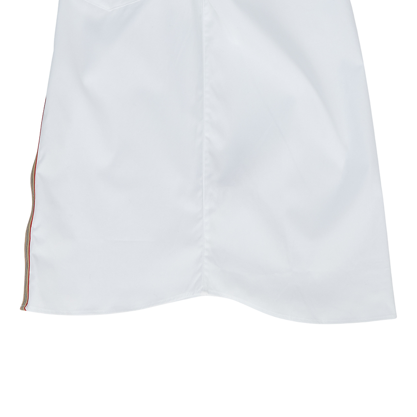 버버리키즈(BURBERRY KIDS) 아이콘 스트라이프 스트레치 키즈 반팔 셔츠(성인착용가능) SILVERTON 8030467 A1464
