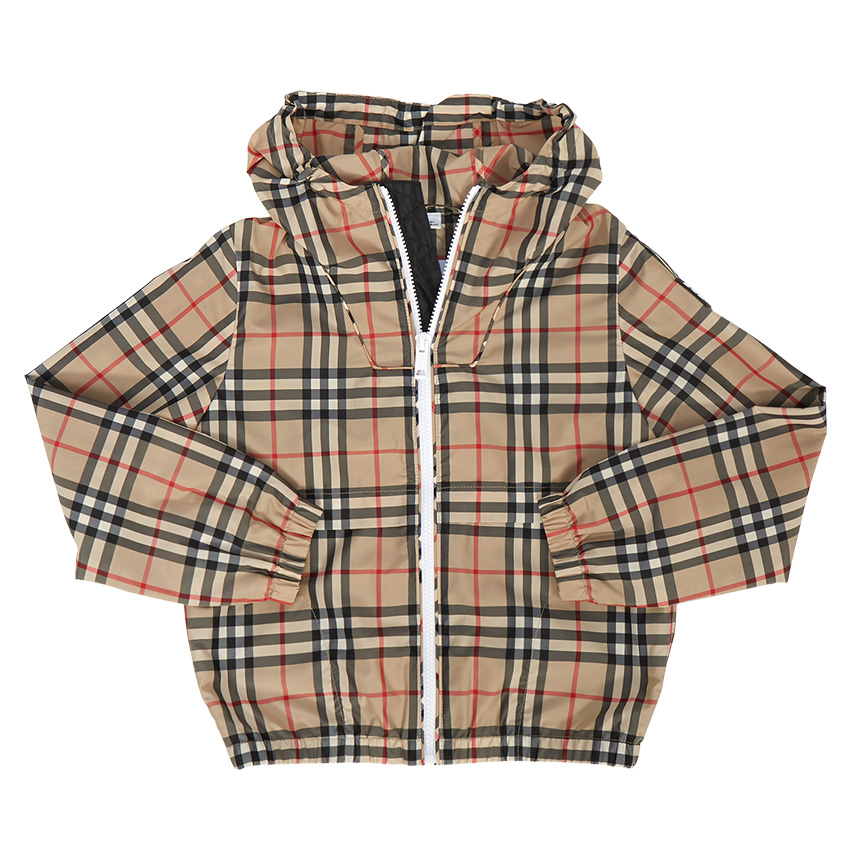 버버리키즈(BURBERRY KIDS) 빈티지 체크 라이트 키즈 후드 자켓 (성인착용가능) WILBUR CHECK 8038334 A7028