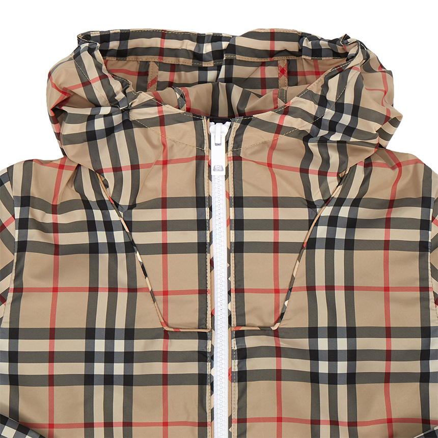 버버리키즈(BURBERRY KIDS) 빈티지 체크 라이트 키즈 후드 자켓 (성인착용가능) WILBUR CHECK 8038334 A7028