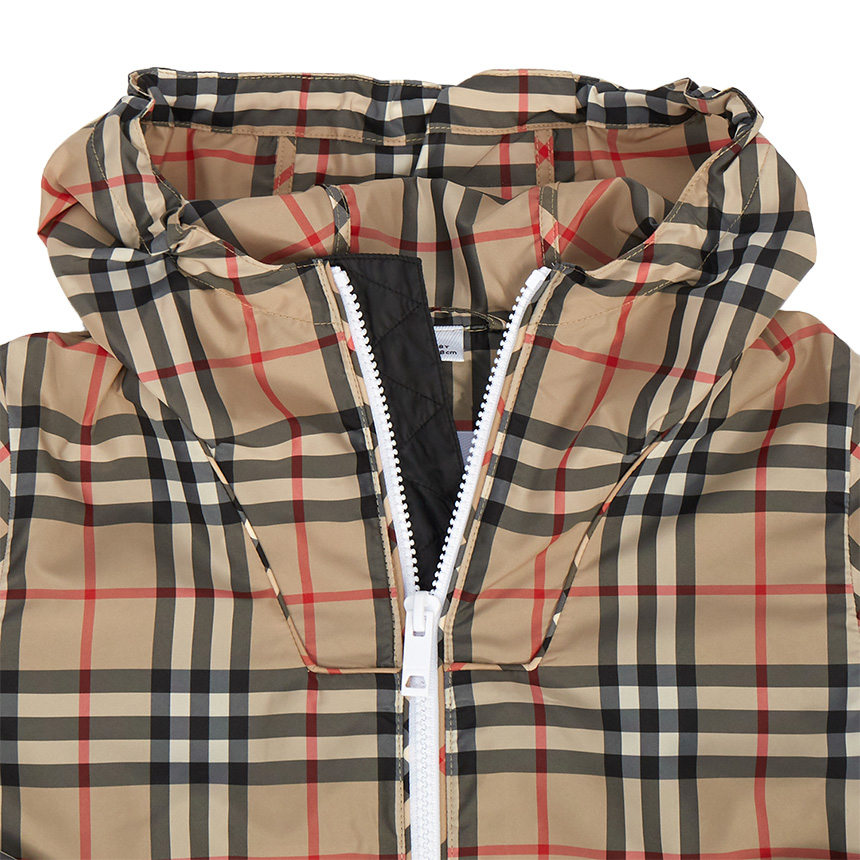 버버리키즈(BURBERRY KIDS) 빈티지 체크 라이트 키즈 후드 자켓 (성인착용가능) WILBUR CHECK 8038334 A7028