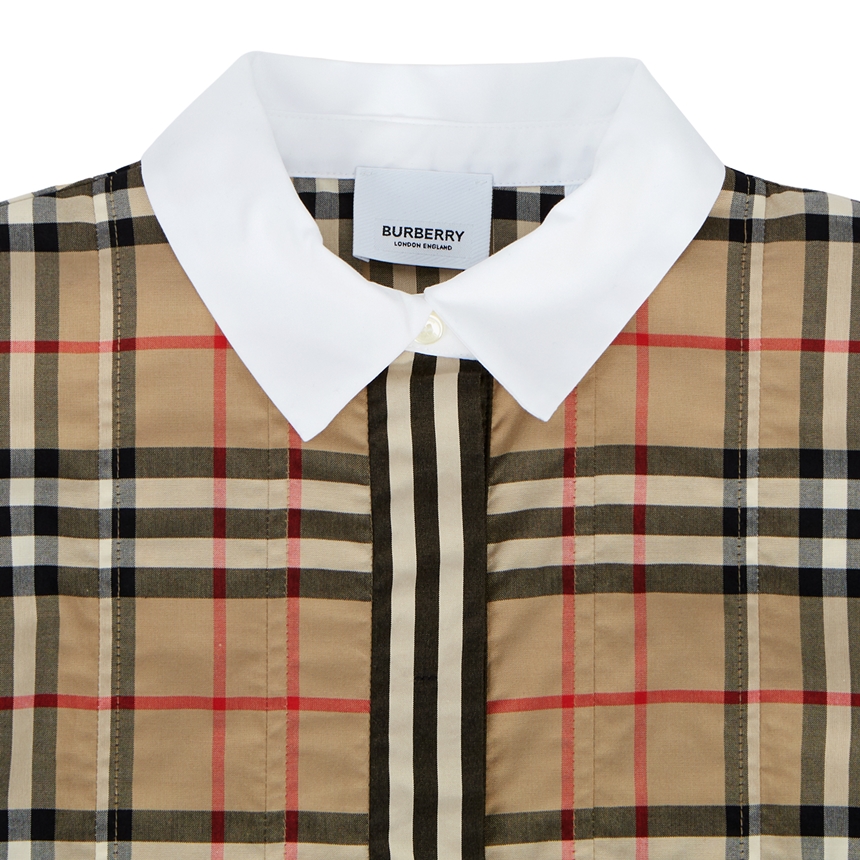 버버리키즈(BURBERRY KIDS) 빈티지 체크 키즈 반팔 원피스(성인착용가능) LEAH 8036479 A7028
