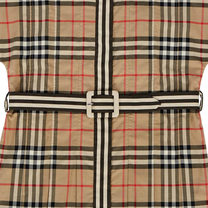버버리키즈(BURBERRY KIDS) 빈티지 체크 키즈 반팔 원피스(성인착용가능) LEAH 8036479 A7028