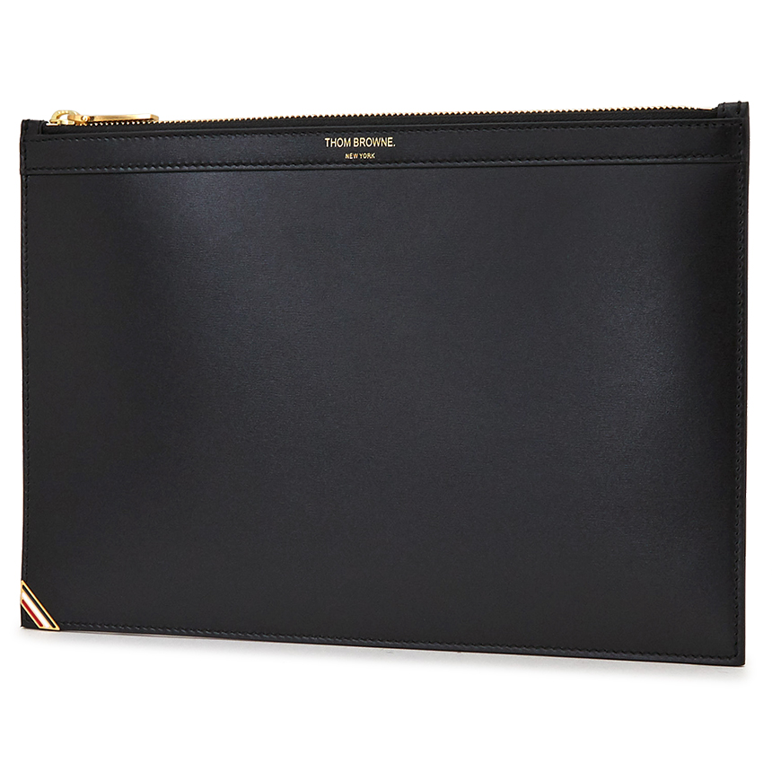 톰브라운(THOM BROWNE) 삼선탭 스몰 도큐먼트 공용 클러치/파우치백 MAC112A 06549 001