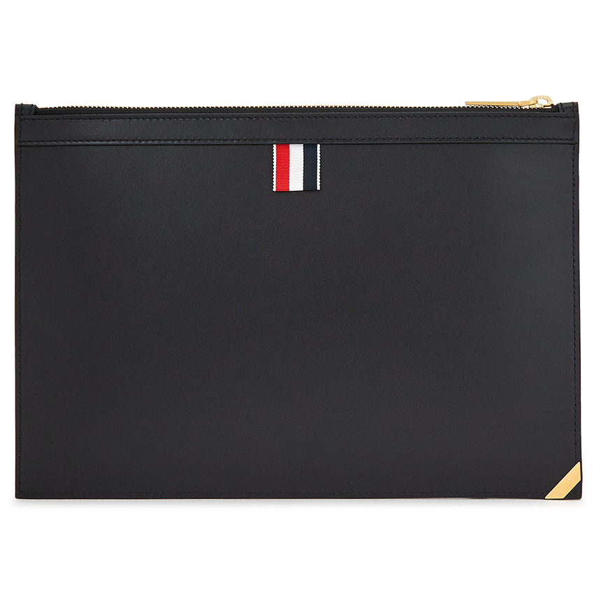 톰브라운(THOM BROWNE) 삼선탭 스몰 도큐먼트 공용 클러치/파우치백 MAC112A 06549 001