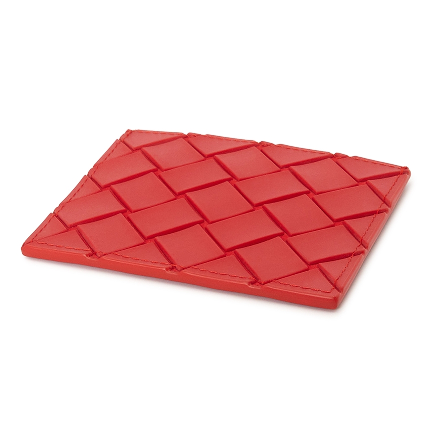 보테가베네타(BOTTEGA VENETA) 토마토 인트레치아토 공용 명함/카드지갑 579246 VBWL2 6541