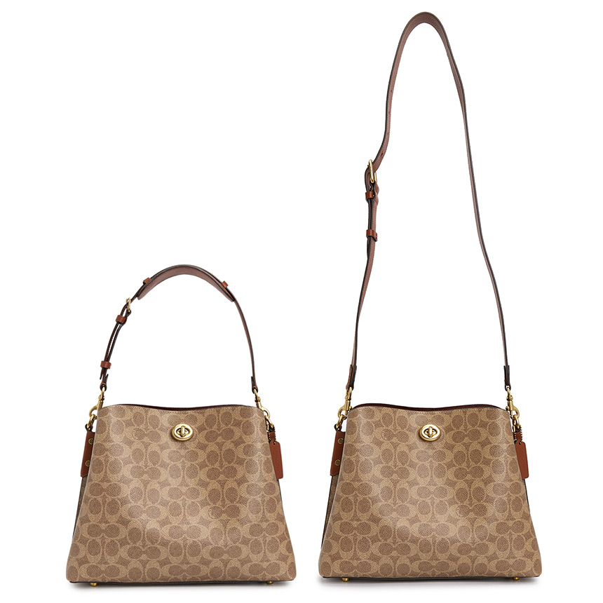 코치(COACH) 윌로우 시그니처 크로스바디 여자 토트겸숄더백 C2745 B4 TAN RUST