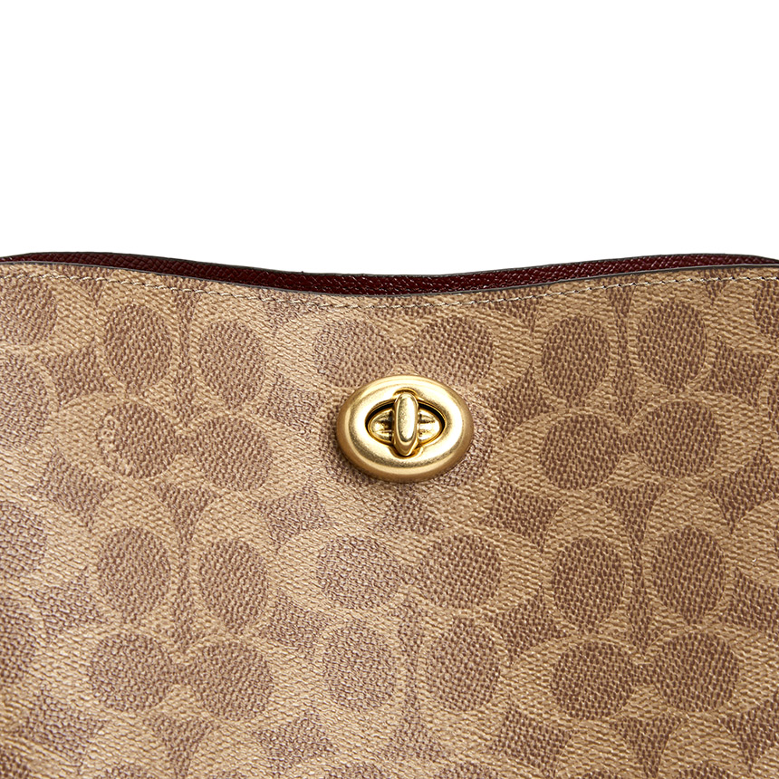 코치(COACH) 윌로우 시그니처 크로스바디 여자 토트겸숄더백 C2745 B4 TAN RUST