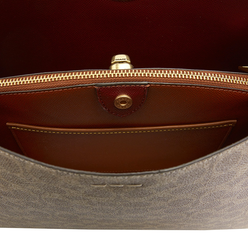 코치(COACH) 윌로우 시그니처 크로스바디 여자 토트겸숄더백 C2745 B4 TAN RUST