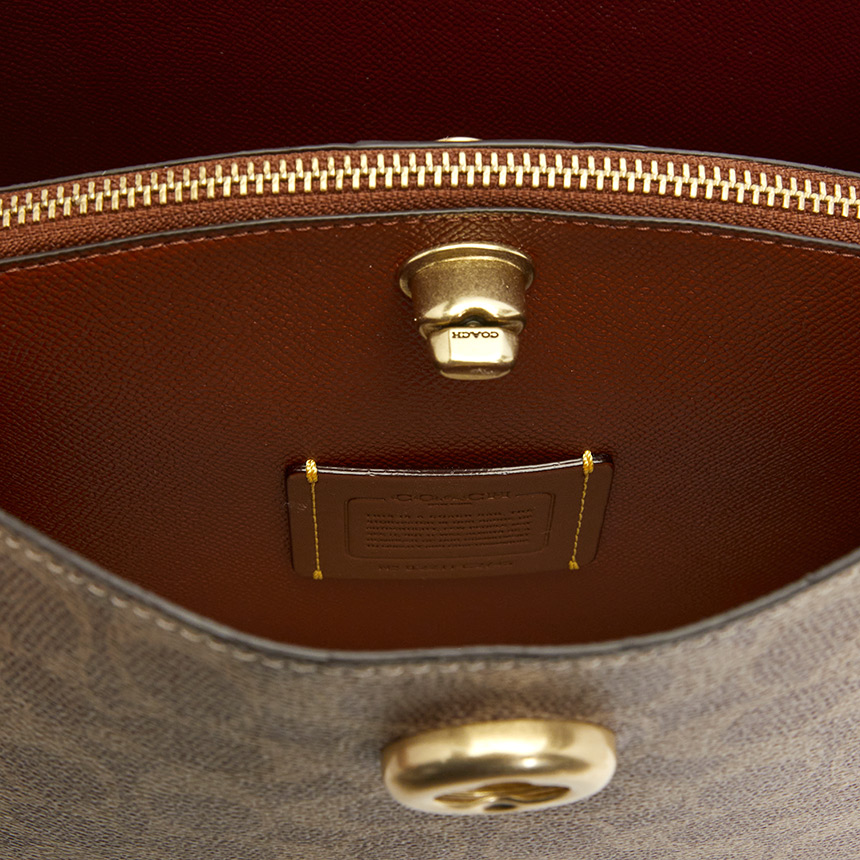 코치(COACH) 윌로우 시그니처 크로스바디 여자 토트겸숄더백 C2745 B4 TAN RUST