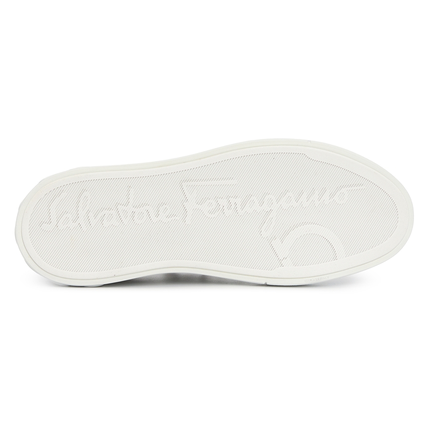 페라가모(FERRAGAMO) 간치니 남자 스니커즈 BORG 5 BIANCO OTT 0753142