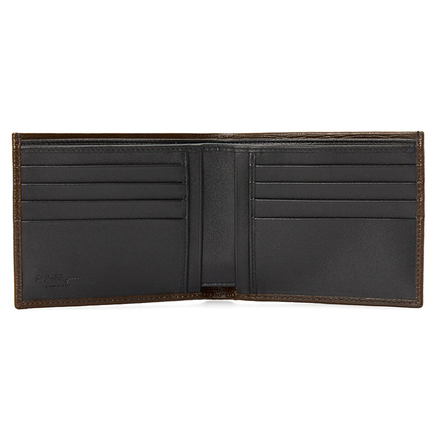 페라가모(FERRAGAMO) 더블 간치니 남자 반지갑 66 A063 BROWN 0753612