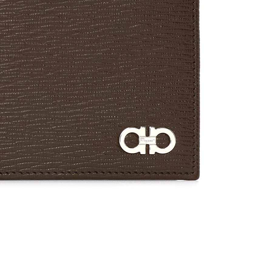 페라가모(FERRAGAMO) 더블 간치니 남자 반지갑 66 A063 BROWN 0753612