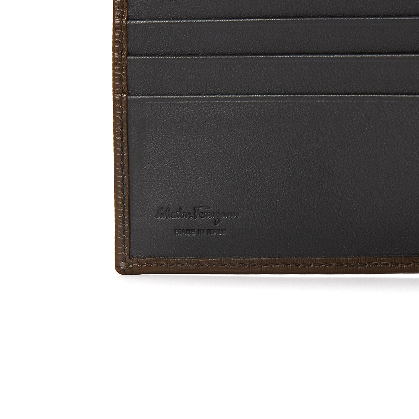 페라가모(FERRAGAMO) 더블 간치니 남자 반지갑 66 A063 BROWN 0753612