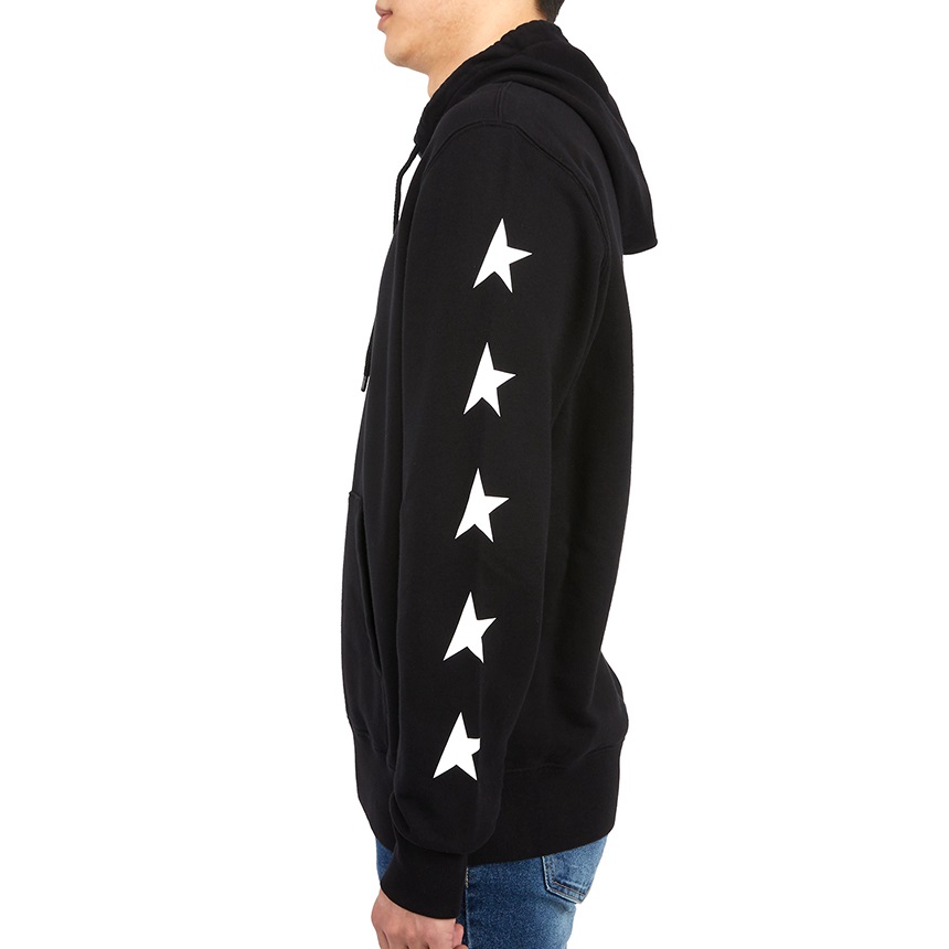골든구스(GOLDEN GOOSE) 알리게히로 스타 컬렉션 남자 후드 긴팔 맨투맨 티셔츠 레귤러핏 GMP01224 P000534 80203