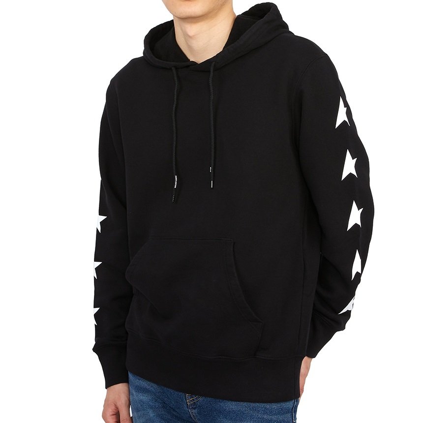 골든구스(GOLDEN GOOSE) 알리게히로 스타 컬렉션 남자 후드 긴팔 맨투맨 티셔츠 레귤러핏 GMP01224 P000534 80203