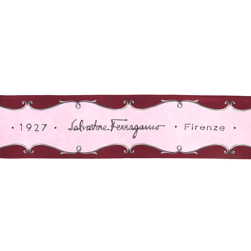 페라가모(FERRAGAMO) 세라믹 플라워 실크 트윌 쁘띠 스카프 32 0397 003 0756033
