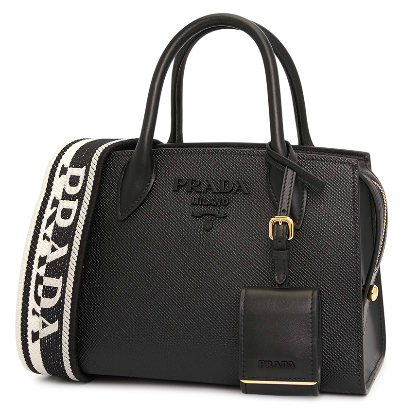프라다(PRADA) 사피아노 모노크롬 여자 토트겸숄더백 1BA269 2ERX F0002 3OO