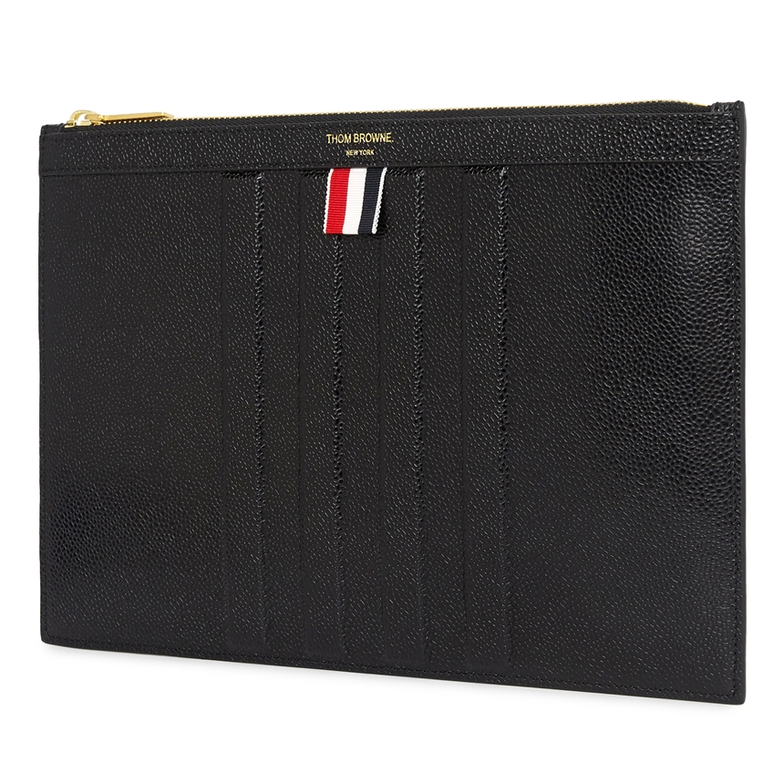 톰브라운(THOM BROWNE) 디보시드 사선 스트라이프 스몰 도큐먼트 남자 클러치/파우치 MAC134A 00198 001