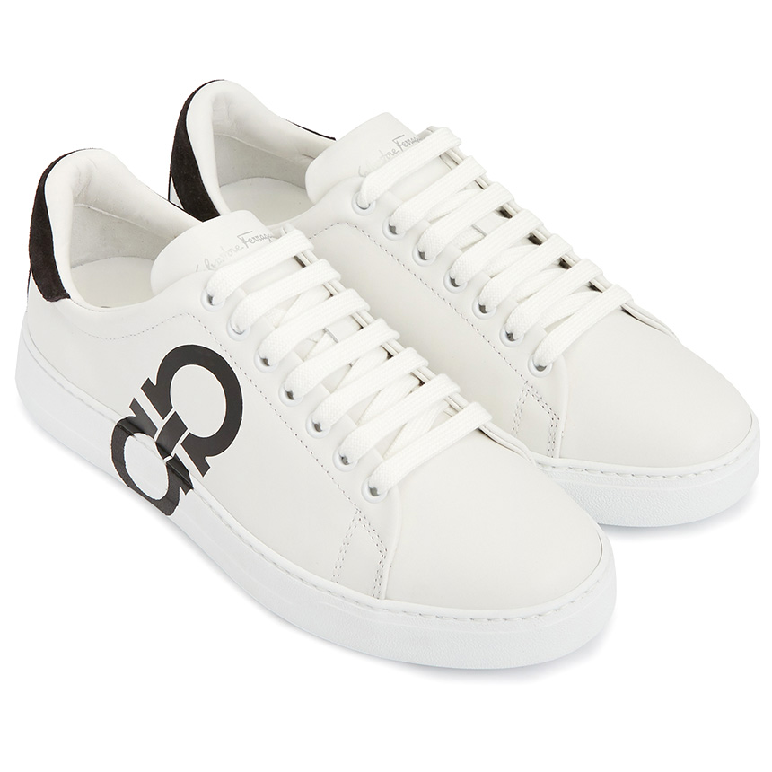 페라가모(FERRAGAMO) 간치니 남성 스니커즈 NUMBER BIANCO OTT 0747213
