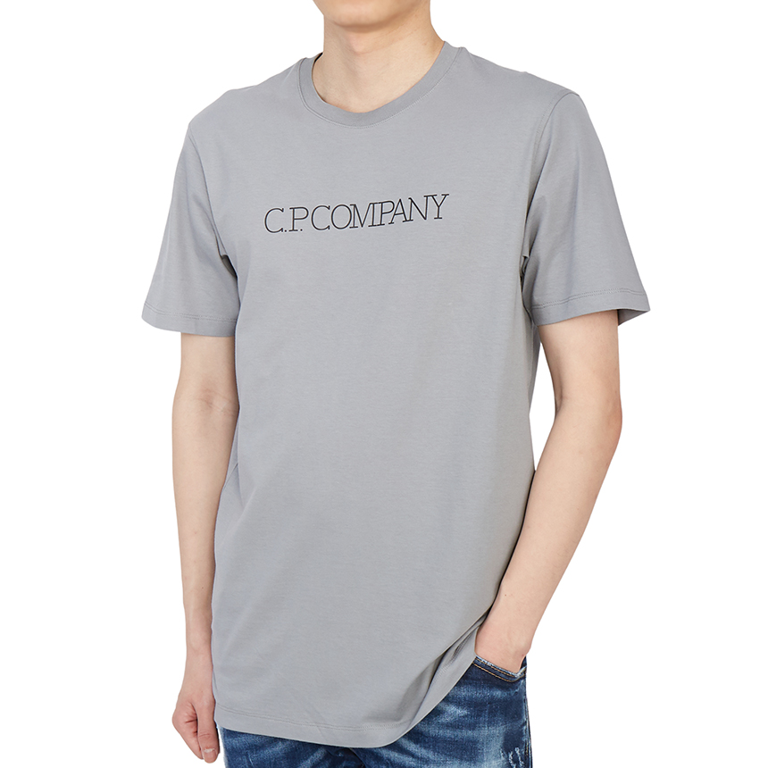 씨피컴퍼니(CP COMPANY) 토널 로고 남자 반팔티셔츠 릴렉스핏 12CMTS123A 006011W 937